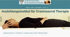 Desktop Screenshot of craniosacral-therapie.de