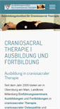 Mobile Screenshot of craniosacral-therapie.de