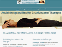 Tablet Screenshot of craniosacral-therapie.de